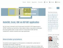 Tablet Screenshot of cadfactory.nl